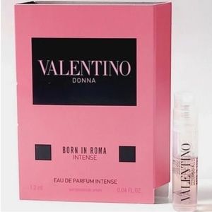 ❤️ 4 for $25 Valentino Donna Born In Roma INTENSE Mini Travel Vial New on Card